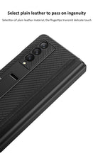 Carregar imagem no visualizador da galeria, Magnetic Leather Screen Glass All-included Cover For Samsung Galaxy Z Fold 3 Pen Case Holder Phone Case For Galaxy Z Fold3