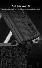 Carregar imagem no visualizador da galeria, Magnetic Leather Screen Glass All-included Cover For Samsung Galaxy Z Fold 3 Pen Case Holder Phone Case For Galaxy Z Fold3