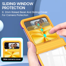 Load image into Gallery viewer, Anti-Slip Clear Acrylic Case for Samsung Galaxy Z Flip4 5G