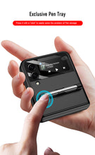Lade das Bild in den Galerie-Viewer, Magnetic hinge Slim Case For Samsung Galaxy Z Flip 3 5G With Capacitive Pen Slot Plastic Phone Cover For Galaxy Z Flip3 Case