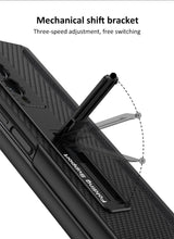 Carregar imagem no visualizador da galeria, Magnetic Leather Screen Glass All-included Cover For Samsung Galaxy Z Fold 3 Pen Case Holder Phone Case For Galaxy Z Fold3