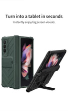 Cargar imagen en el visor de la galería, Heavy duty Armor Magnetic Hinge Cover For Samsung Galaxy Z Fold 3 5G Case Anti-knock Stand Cover For Galaxy Z Fold 3 Funda