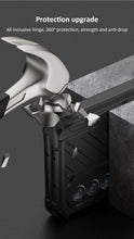 Cargar imagen en el visor de la galería, Magnetic Hinge Frame Pen Case Cover For Samsung Galaxy Z Fold 3 All-included Tempered Glass Plastic Case For Samsung Z Fold3