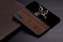 Load image into Gallery viewer, Samsung Galaxy Z Fold4 5G Bamboo Wood Pattern Leather Cover