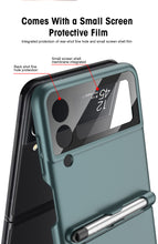 Lade das Bild in den Galerie-Viewer, Ultra-thin With Capacitive Pen Plastic Case For Samsung Galaxy Z Flip 3 5G Screen Protector Hard Cover For Galaxy Flip3 Case