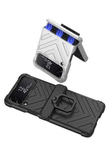 Cargar imagen en el visor de la galería, Magnetic Armored Cover For Samsung Galaxy Z Flip Fold 3 Case All-included Hinge Bracket Hard For Galaxy Z Flip3 Fold3 5G