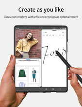 Carregar imagem no visualizador da galeria, Luxury Leather All-included Protection Cover For Samsung Galaxy Z Fold 3 Case Pen Holder Stander Plastic For Galaxy Z Fold3