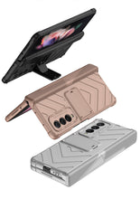 Cargar imagen en el visor de la galería, Heavy duty Armor Magnetic Hinge Cover For Samsung Galaxy Z Fold 3 5G Case Anti-knock Stand Cover For Galaxy Z Fold 3 Funda