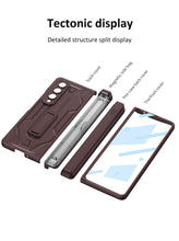Load image into Gallery viewer, Shockproof Armor Case For Samsung Galaxy Z Fold4 5G Cover With Magnetic Hinge Slide Pen Slot & Film