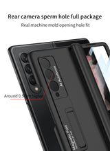 Charger l'image dans la galerie, Magnetic Tempered Glass Stand Case For Samsung Galaxy Z Fold Flip 3 Bracket Stand Hard Phone Cover For Samsung Fold3