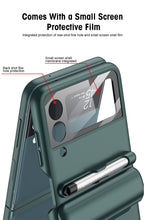 Lade das Bild in den Galerie-Viewer, Magnetic hinge Slim Case For Samsung Galaxy Z Flip 3 5G With Capacitive Pen Slot Plastic Phone Cover For Galaxy Z Flip3 Case