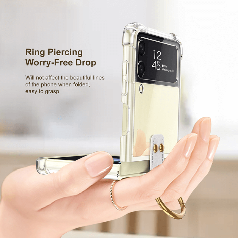 Samsung Galaxy Z Flip4 Flip3 5G Airbag Ring Holder Case