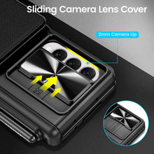 Load image into Gallery viewer, Magnetic Cardholder Electroplated Case For Samsung Galaxy Z Fold4 5G W23 With Front Film & S Pen Slot