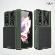 Load image into Gallery viewer, Magnetic Cardholder Electroplated Case For Samsung Galaxy Z Fold4 5G W23 With Front Film & S Pen Slot