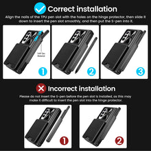 Load image into Gallery viewer, Magnetic Cardholder Electroplated Case For Samsung Galaxy Z Fold4 5G W23 With Front Film & S Pen Slot