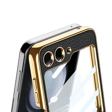 Cargar imagen en el visor de la galería, Luxury Leather Samsung Z Filp5 Phone Case With Crossbody Rope