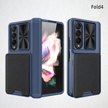 Load image into Gallery viewer, Magnetic Cardholder Electroplated Case For Samsung Galaxy Z Fold4 5G W23 With Front Film & S Pen Slot
