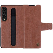 Load image into Gallery viewer, Samsung Galaxy Z Fold4 5G Leather Case with Spen Slot
