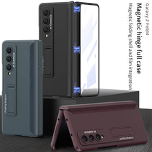 Carregar imagem no visualizador da galeria, Magnetic Samsung Galaxy Z Fold4 5G Case Hinge Full Protect Case With Tempered Film