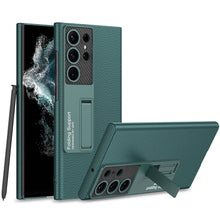 Load image into Gallery viewer, Ultra-Thin Leaather Samsung Galaxy S23 S23 Plus S23 Ultra  Leather Case for  With Kickstand
