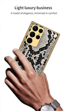 Load image into Gallery viewer, Electroplated Leather Soft Shell Samsung Galaxy S23 S23 Plus S23 Ultra Case