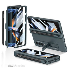 Cargar imagen en el visor de la galería, Magnetic Hinge Case For Galaxy Z Fold4 5G With Pen Slot Tempered Film
