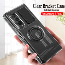 Carregar imagem no visualizador da galeria, Transparent Push Pull Camera  Protector Case for SaMsung z fold3 5G Clear Case For  samsung galaxy z Fold3 5G