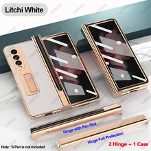 Cargar imagen en el visor de la galería, Samsung Galaxy Z Fold 4 3 2 5G Case With 2PCS Hinge Pen Slot and Capacitive Pen