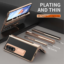 Cargar imagen en el visor de la galería, Samsung Galaxy Z Fold 4 3 2 5G Case With 2PCS Hinge Pen Slot and Capacitive Pen