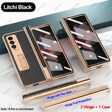 Cargar imagen en el visor de la galería, Samsung Galaxy Z Fold 4 3 2 5G Case With 2PCS Hinge Pen Slot and Capacitive Pen