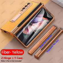 Cargar imagen en el visor de la galería, Samsung Galaxy Z Fold 4 3 2 5G Case With 2PCS Hinge Pen Slot and Capacitive Pen