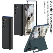 Cargar imagen en el visor de la galería, Luxury Leather Shockproof Phone Case With Back Screen Protector For Samsung Galaxy Z Fold6
