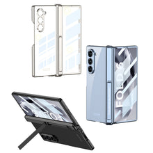Load image into Gallery viewer, Transparent Magnetic Hinge Bracket Shockproof Phone Case With Screen Protector For Galaxy Z Fold 6/7
