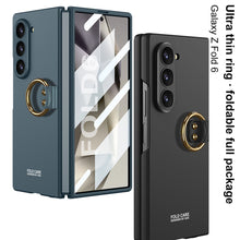 Carregar imagem no visualizador da galeria, Luxury Leather Shockproof Phone Case With Back Screen Protector For Samsung Galaxy Z Fold6
