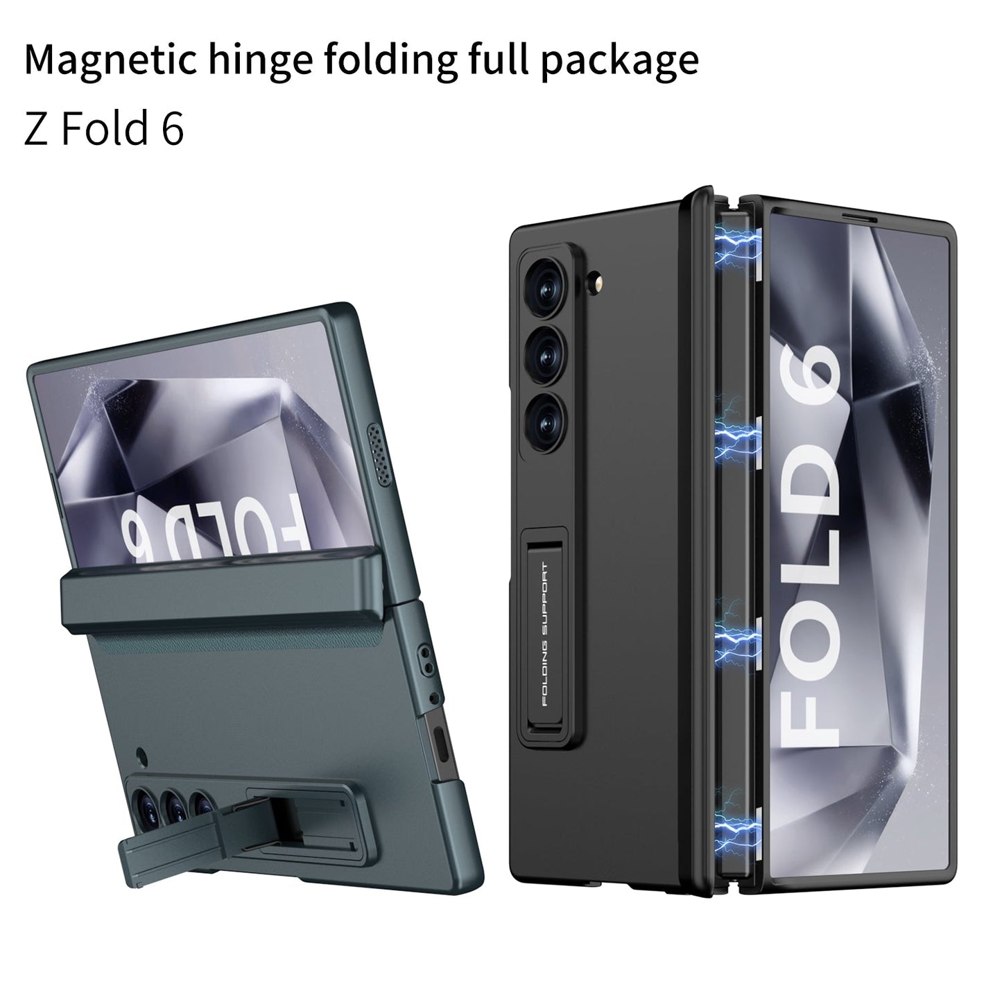 Magnetic Hinge Bracket Shockproof Phone Case For Galaxy Z Fold 6/7