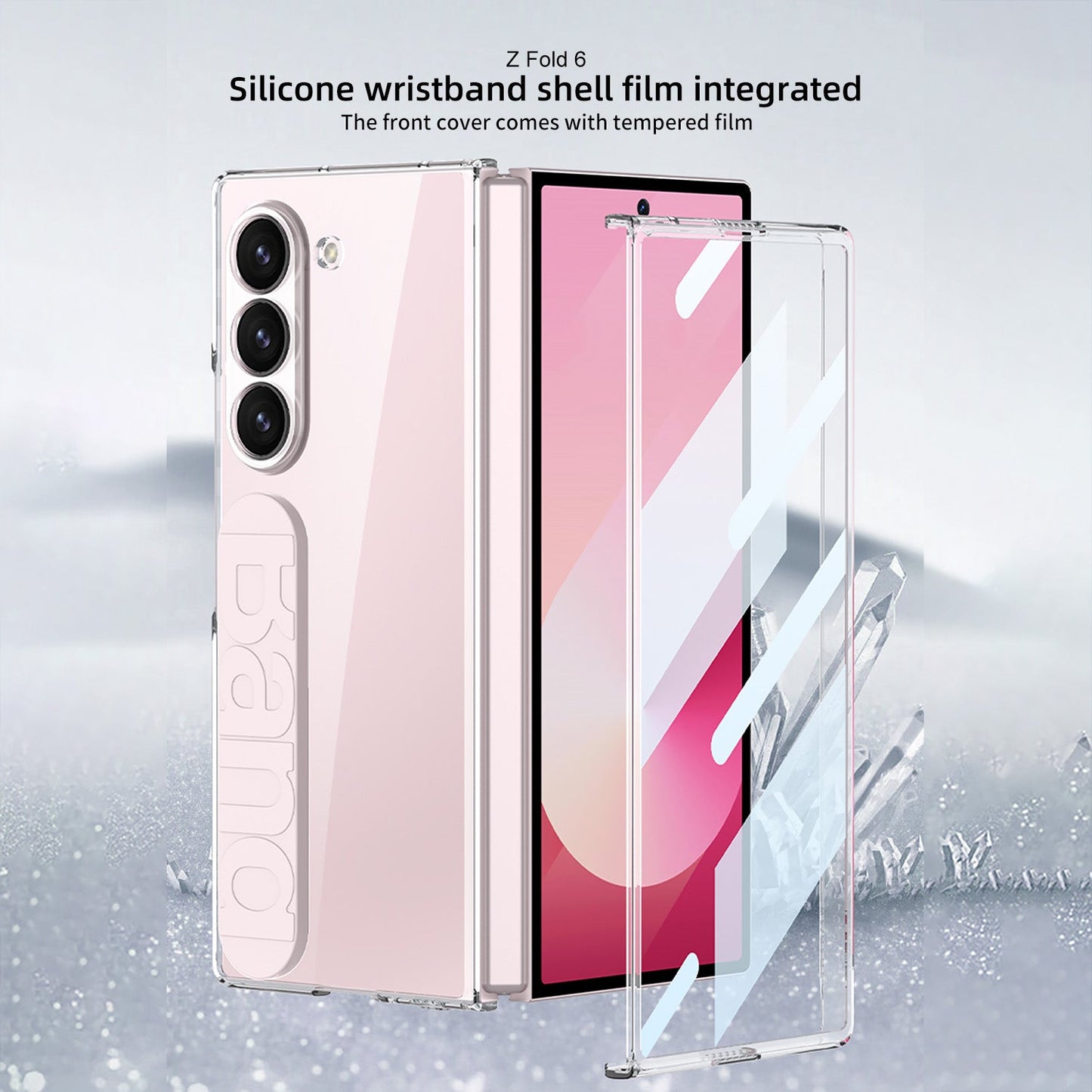 Shockproof Phone Case With Screen Protector & Wristband For Galaxy Z Fold 7/6/5/4
