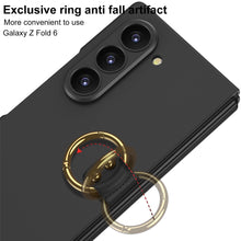 Carregar imagem no visualizador da galeria, Luxury Leather Shockproof Phone Case With Ring Holder For Samsung Galaxy Z Fold6
