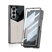 Load image into Gallery viewer, SPORTS DESIGN | Electroplating Leather Shockproof Phone Case With Screen Protector For Samsung Galaxy Z Fold6
