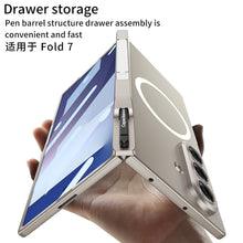 Load image into Gallery viewer, Magnetic Hinge Hidden Bracket All-included Case With Pen Box For Galaxy Z Fold 7
