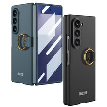 Load image into Gallery viewer, Luxury Leather Shockproof Phone Case With Back Screen Protector For Galaxy Z Fold 6/7
