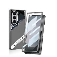 Carregar imagem no visualizador da galeria, SPORTS DESIGN | Cyberpunk Leather Shockproof Phone Case With Screen Protector For Galaxy Z Fold6
