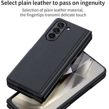 Carregar imagem no visualizador da galeria, Luxury Leather Shockproof Phone Case With Back Screen Protector For Samsung Galaxy Z Fold6
