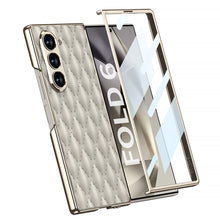 Load image into Gallery viewer, Luxurious Leather Shockproof Phone Case With Screen Protector For Samsung Galaxy Z Fold6
