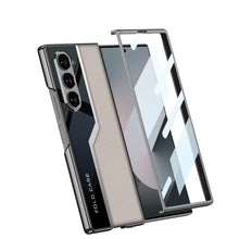 Load image into Gallery viewer, SPORTS DESIGN | Electroplating Leather Shockproof Phone Case With Screen Protector For Samsung Galaxy Z Fold6
