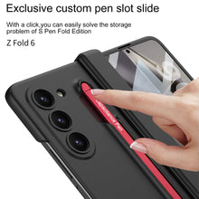 Carregar imagem no visualizador da galeria, Magnetic Hinge Anti-fall Protective Phone Case With Pen Tray Shell and Film For Samsung Galaxy Z Fold6
