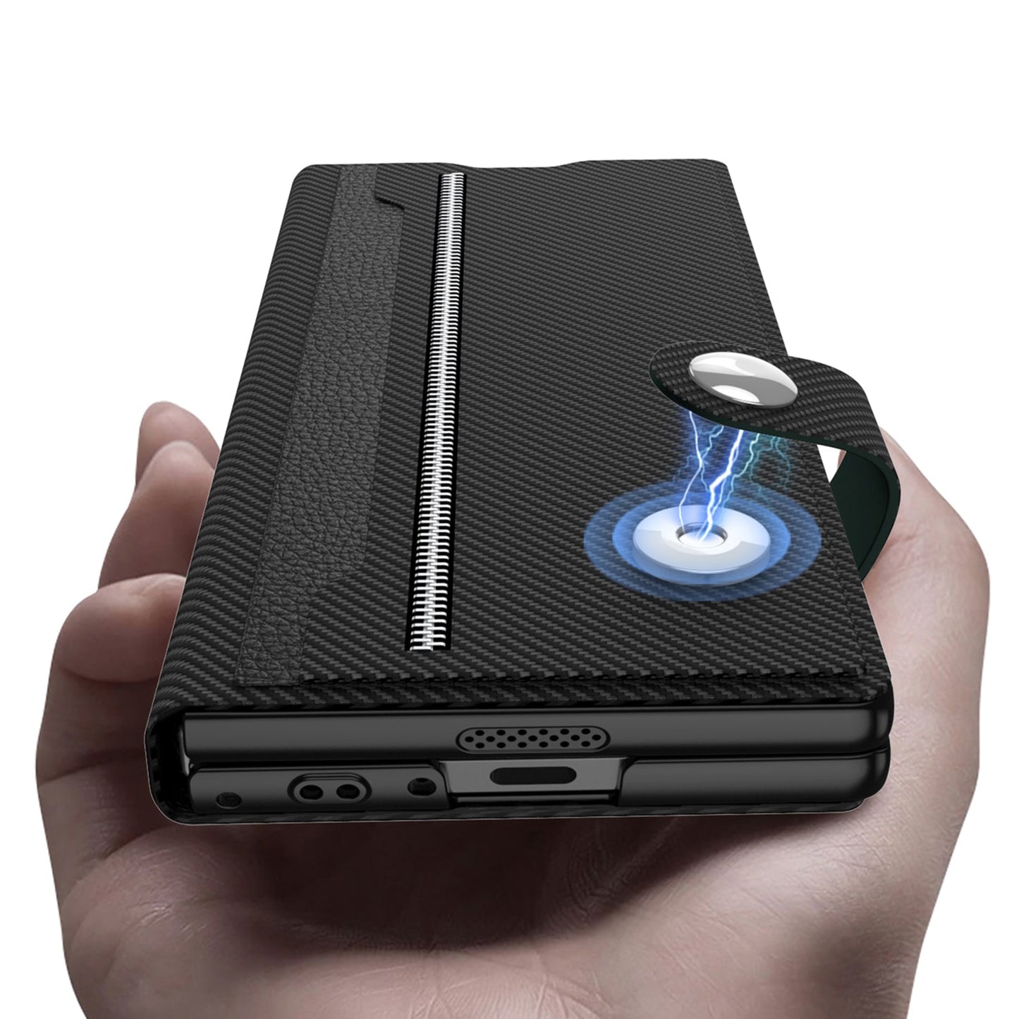 Magnetic Flip Leather Cover Card Holder Anti-Fall Shockproof Phone Case For Galaxy Z Fold 7/6/5