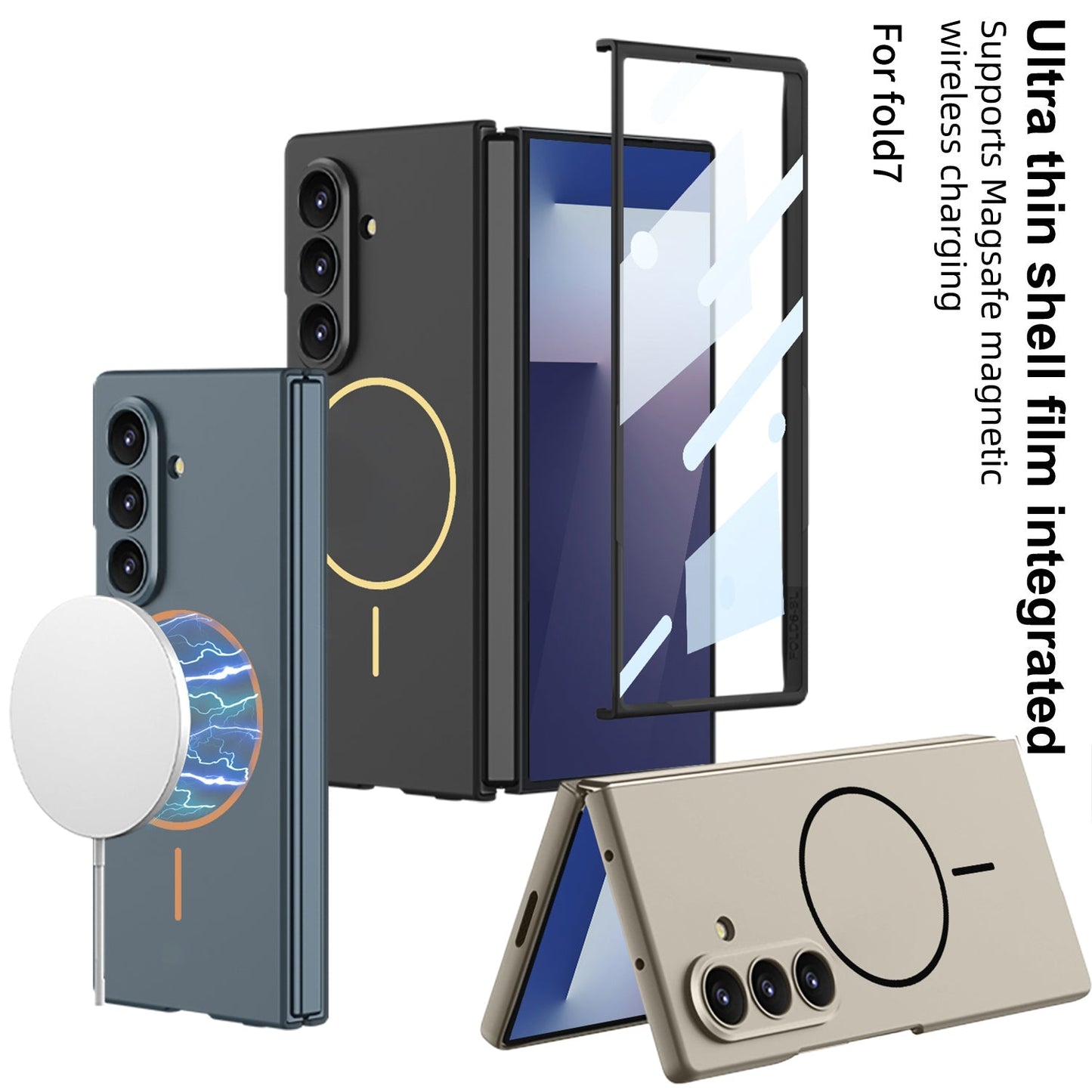 Ultra-thin Magbetic Phone Case With Screen Protector For Galaxy Z Fold7/6