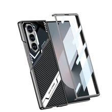 Cargar imagen en el visor de la galería, SPORTS DESIGN | Cyberpunk Leather Shockproof Phone Case With Screen Protector For Galaxy Z Fold6
