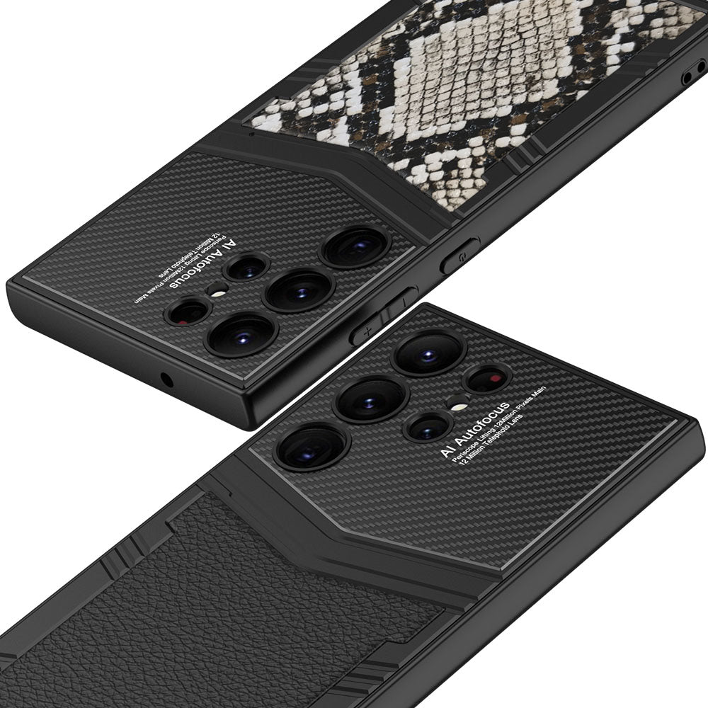 Electroplated Leather Phone Case For Samsung Galaxy S23Ultra Series