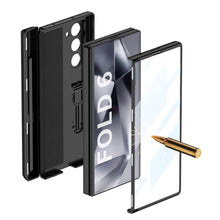 Carregar imagem no visualizador da galeria, Magnetic Hinge Pen Box Shockproof Phone Case With Screen Protector For Samsung Galaxy Z Fold 6
